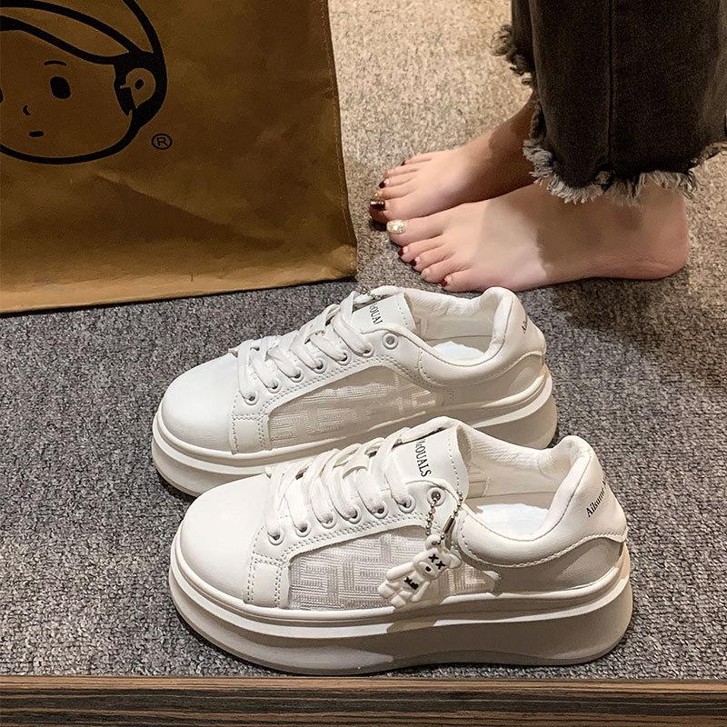 

МОДНЕ ВЗУТТЯ Чоловічі дихаючі спортивні кросівки Спортивне взуття для бігу Відкритий жіночий теніс Тренажер для тренажерного залу 40 білий