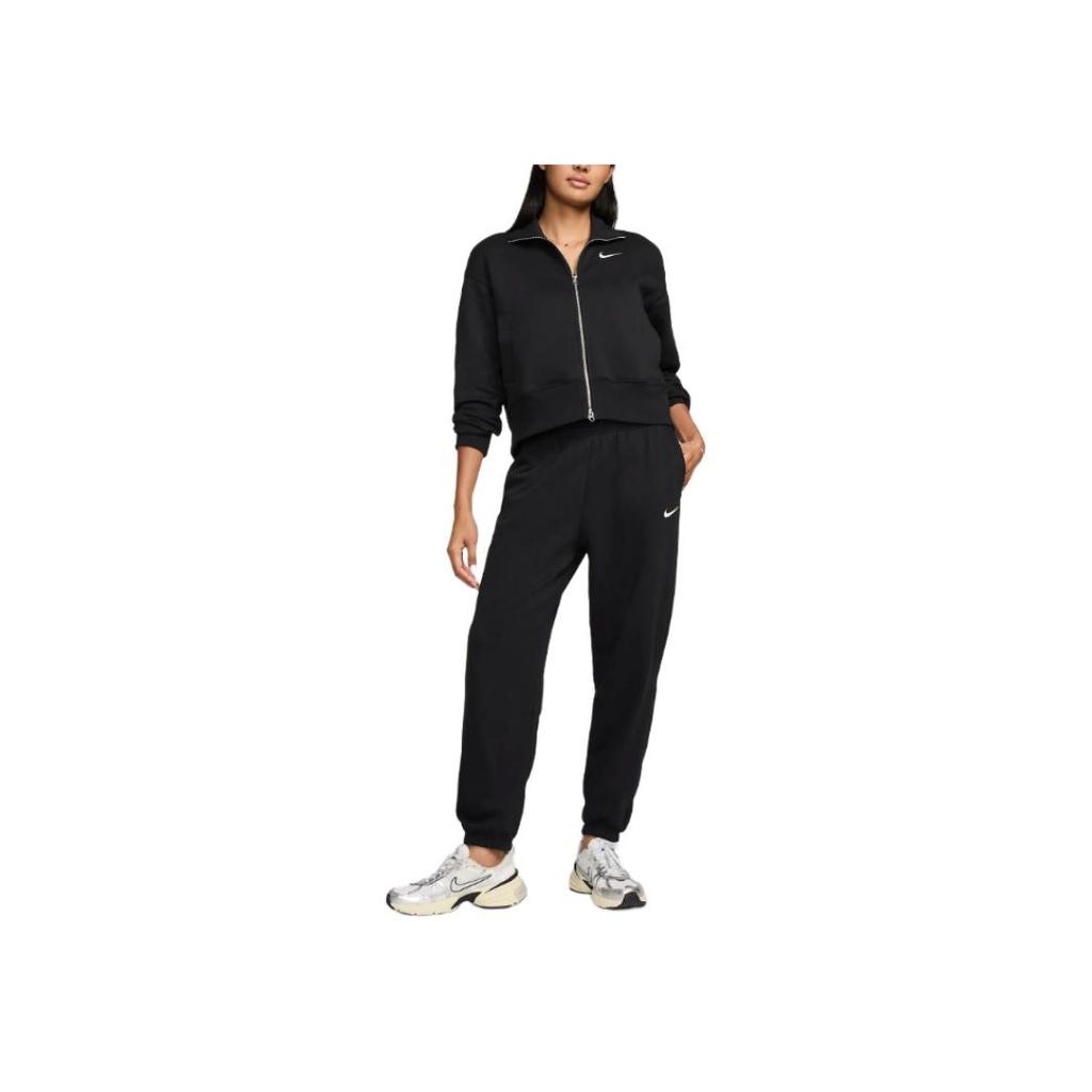 Nike Joggers en Tricot Ample à Cordon de Serrage Couleur Unie pour Femmes Bas Noir HJ8466-010