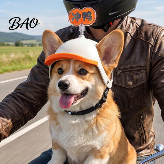 Sunshade Hat for Dogs Adjustable Mini Puppy Helmet Small And Medium Dogs, Lightweight Protective Pet Riding Equipment Safety Hat, Headgear with