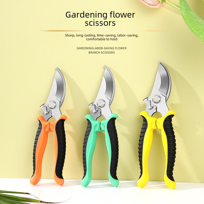 Foarfece de tăiere pentru grădinărit din oțel inoxidabil pentru ramuri, flori, recoltare fructe și aranjamente florale.