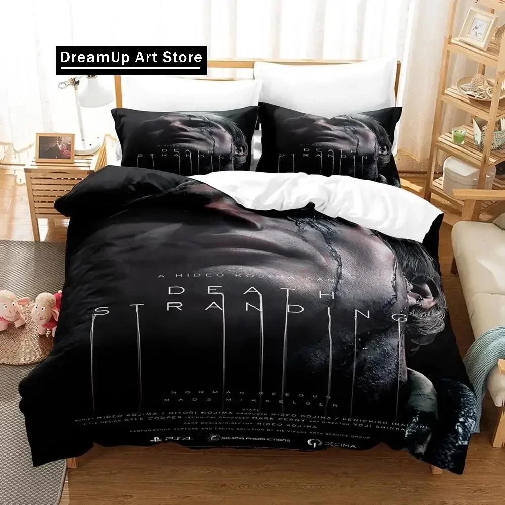 2D Death Stranding Bedding Set Single Twin Full Queen King Size Bed Set Aldult Kid Bedroom Duvetcover Sets Anime Parure De Lit
