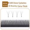 Clover 0.05 Y-Shape YY Eyelash Extensions: 1-Second Bloom, 4D Super Soft & Dense, No Root Separation - Ideal for Professional Salons.