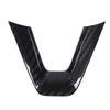 Steering Wheel Lower Frame Cover Carbon Fiber Steering Wheel U Shaped Frame Cover Sticker Replacement for Tesla Model 3