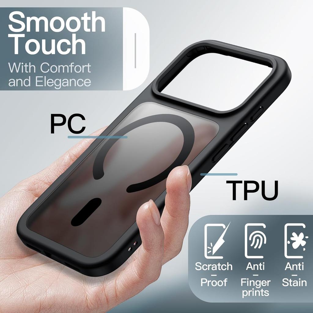 Magnetic Case for Magsafe iPhone 17 Pro Max Air 16E 16 E 15 Plus 14 13 12 11 Mag Safe Translucent Matte Minimalist Shockproof Phone Cover Accessories