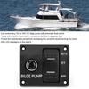 Upgrades Bilge Pump Switch Panel 3 Way 12V/24V Marine Switch Panel Water Pump Control Button Switch Fishing Boat Switch