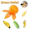 Realistic Peelable Fruit Toy Orange Banana Corn Stress Relief Toy Funny Antistress Fidget Sensory Toy For Kids