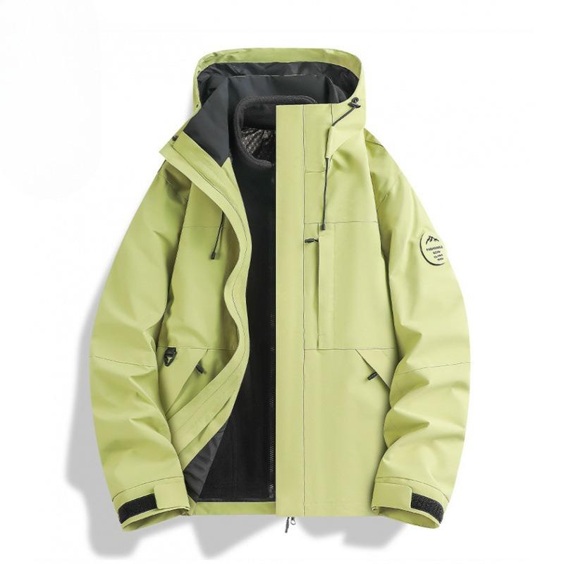 New Jacket Three-in-one Men's and Women's Jackets Windproof and Waterproof Fleece Liner Two-piece Mountaineering Suit