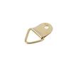 10Pcs D Ring Hooks Golden Brass Triangle Photo Picture Frame Wall Mount Hangers