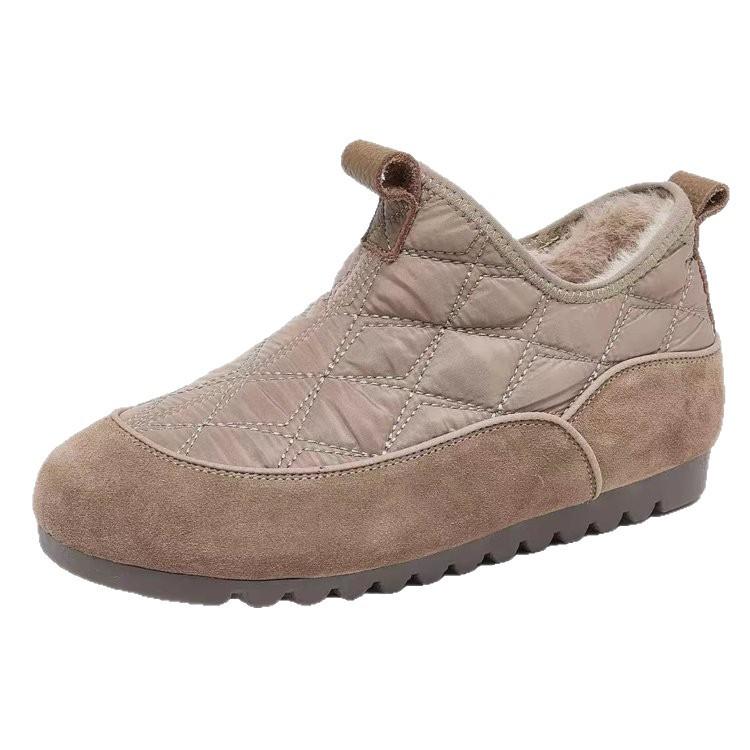 Snow Boots Winter Velvet Thickened Waterproof Versatile Women's Shoes 2025 Popular Short Boots Soft Sole Soft Surface Comfortable Cotton Shoes