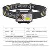 Rechargeable 5 Modes Led Cob Headlamp Camping Outdoor Portable Working Lights Usb Charging Emergency Warning Headlight Head Work