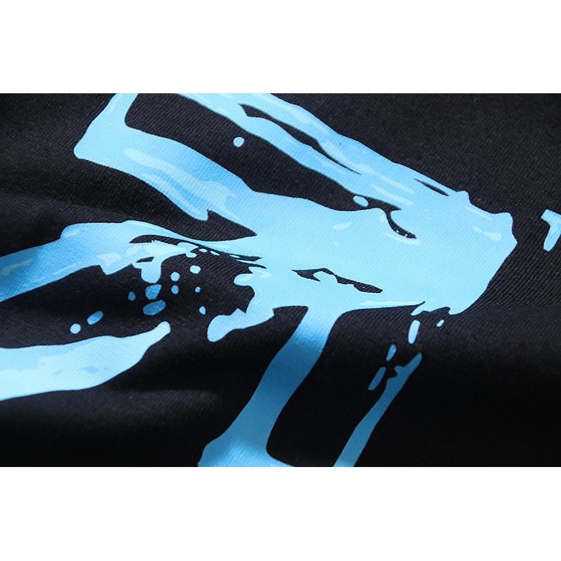 Off-White 2026 Summer New Letter Graffiti Arrow Pattern Printed Short Sleeved T-shirt for Men and Women