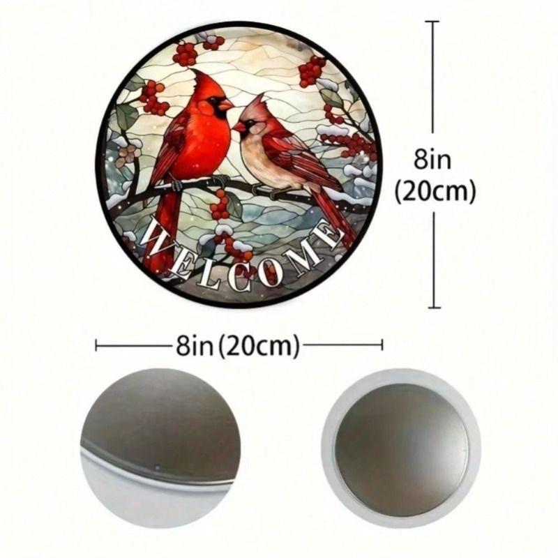Metal Tin Sign Floral Pattern Wall Art Home Decor 20x20cm