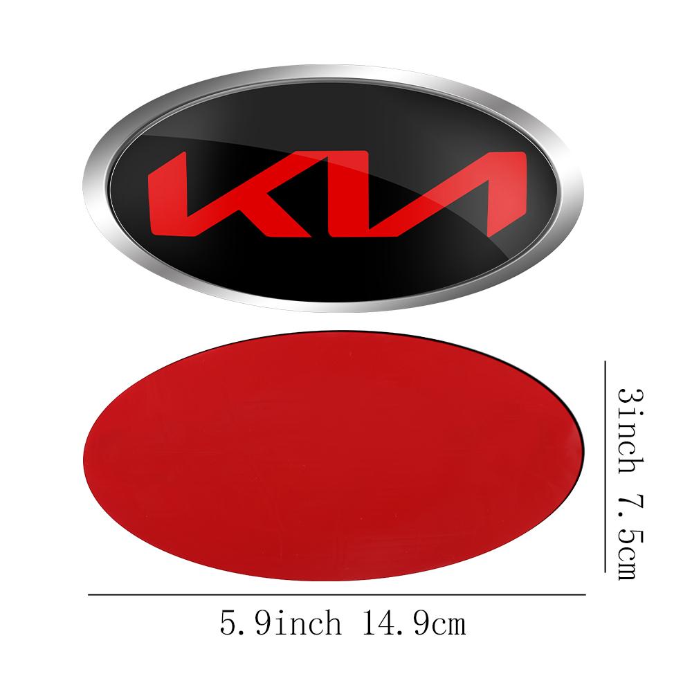Car Front Hood Emblem Cover Rear Trunk Badge Sticker for KIA Sportage Ceed Sorento Cerato Optima Picanto Rio Soul k5 Stonic Niro