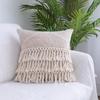 Cover Tufted Throw Case with Tassel Square Rectangle Woven Decorative Sofa Bedding Cushion
