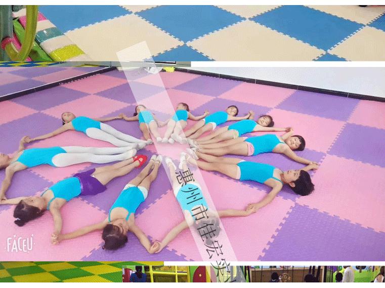 Foam Mat for Early Childhood Education, Kindergarten, and Dance Training - Leaf Pattern