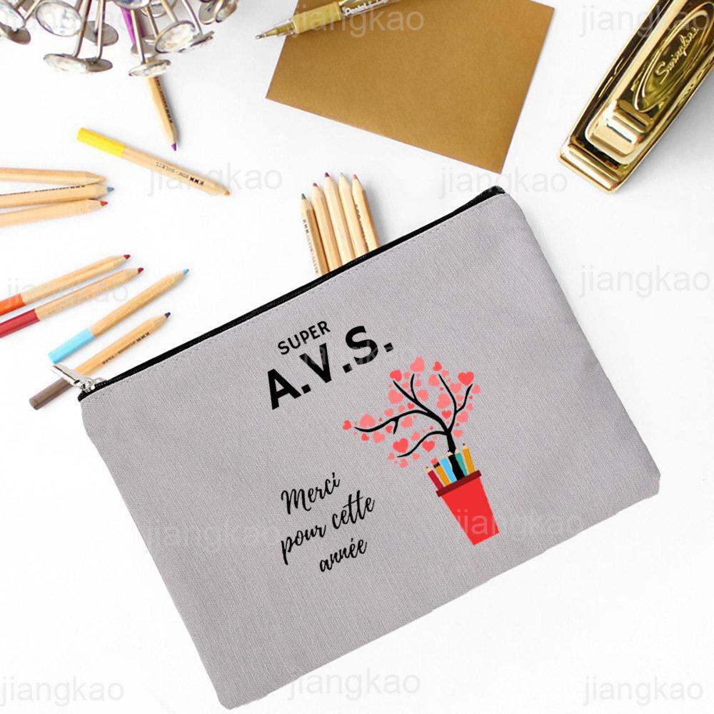 Super AVS Printed Makeup Bag Women Travel Neceser Cosmetic Zipper Pouch Travel Toiletry Organizer School Pencil Bags AVS Gifts