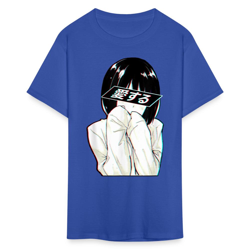 

Sad Anime Emo Girl - Japanese Aesthetic Vaporwave Anime Otaku Sadness T-Shirt XL