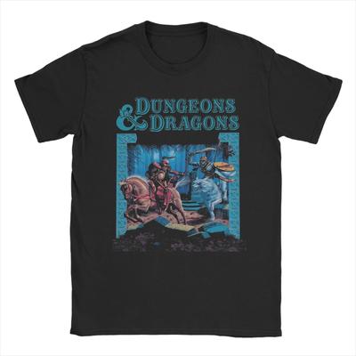 Men Dungeon Dragon DnD T Shirt Cotton Clothing Creative Short Sleeve Crew Neck Tees Printing T-Shirts
