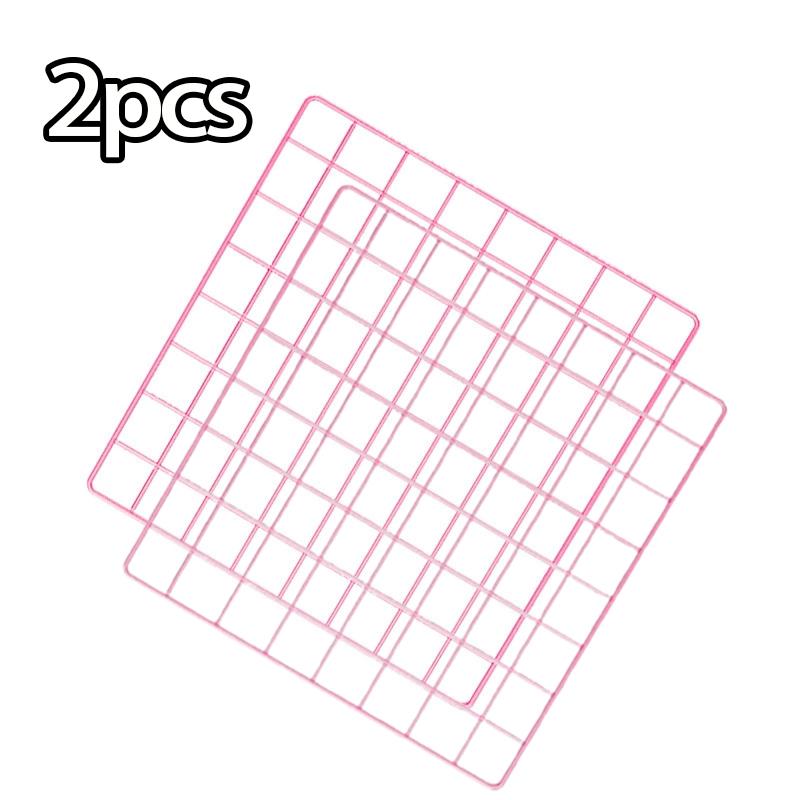 2/4/6pcs - Photo Wall Grid Panel, Photo Hanging Display, Metal Mesh Wall Decoration, Multi Functional Hanging Painting