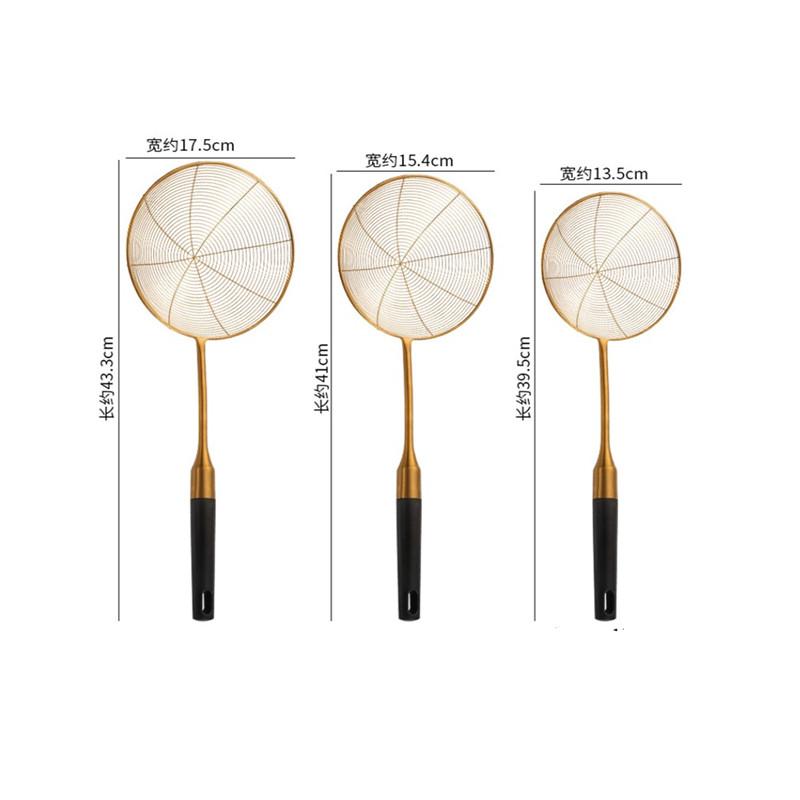 Silver Filter Spoon Hot Pot Colander Stainless Steel Fine Mesh Oil Strainer Ladle Skimmer Kitchen Accessories