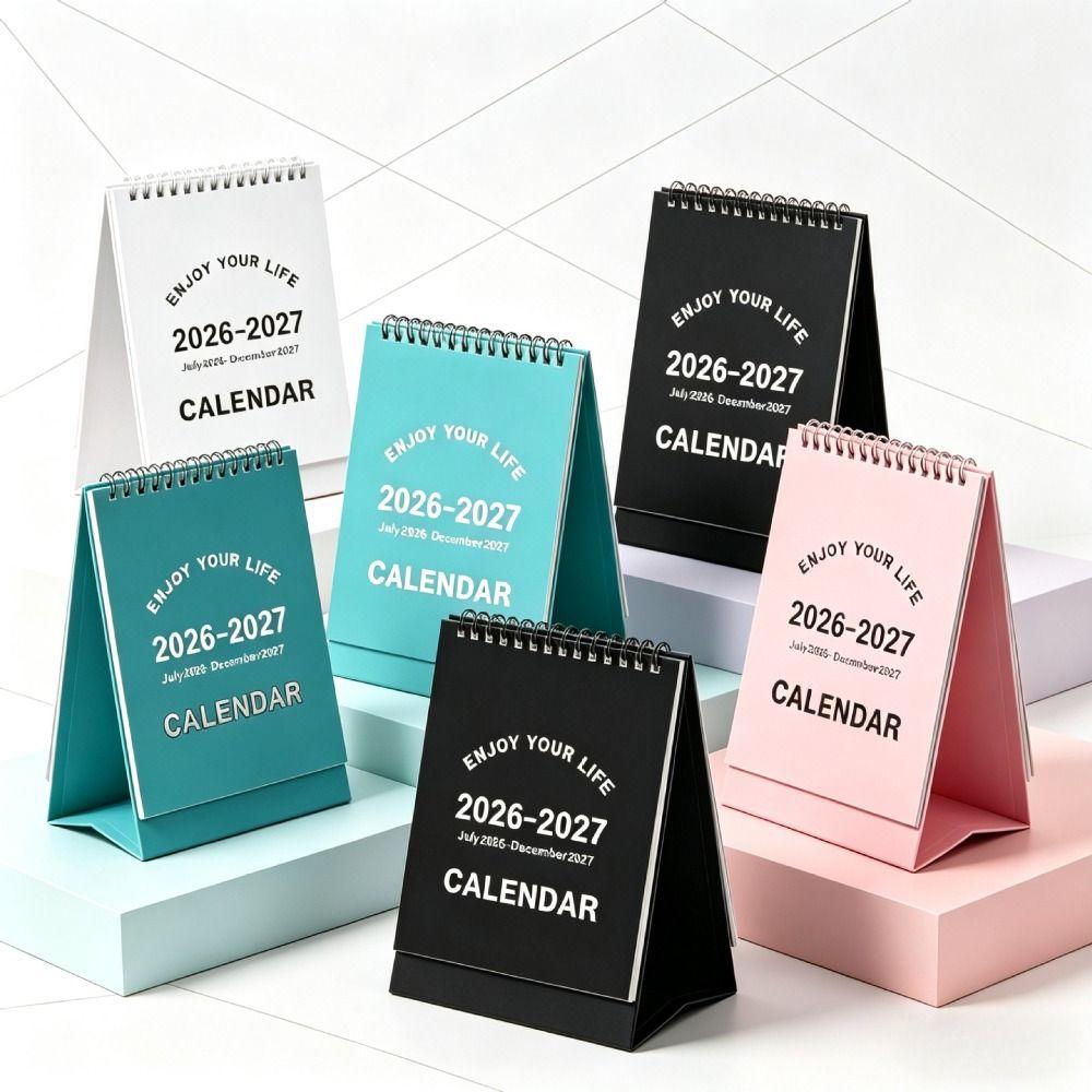 Monthly Planner Mini Desktop Calendar Portable Memo Planner Standing Desk Calendar Desk Decoration
