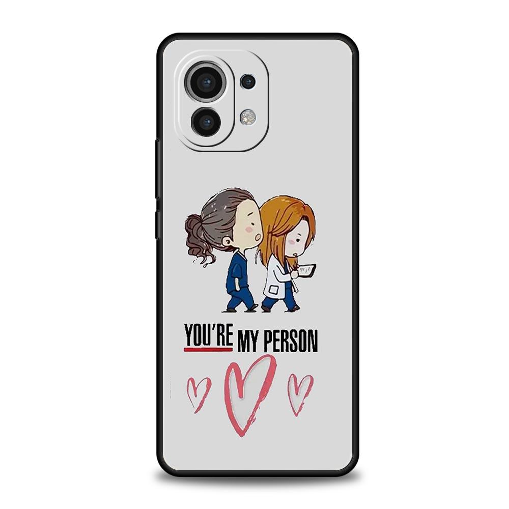 Phone Case For Xiaomi Mi 15 14 14T 13T 12T Pro 12 13 11 Lite 5G 11T X6 X5 Pro Soft TPU Cover Greys Anatomy You Are My Person