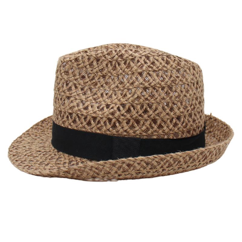 Hollow Straw Hat Hand-Woven Cool Hat Hawaiian Sunscreen Visor Sweet Jazz Hat Lady