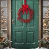 Stroik Wianek Świąteczny Klasyczny Dekoracyjny Ozdobny na Drzwi Wiszący