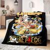 Manta com Estampa de Anime OnePiece Quente Confortável Manta de Flanela Adequada para Quartos, Sofás, Camas, Cadeiras, Piqueniques, Viagens