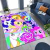 27 Style My Little Pony Unicorn Cartoon Rug for Bedroom Living Room Sofa Home Doormat Decor, Large Kids Non-slip Floor Mat Gift
