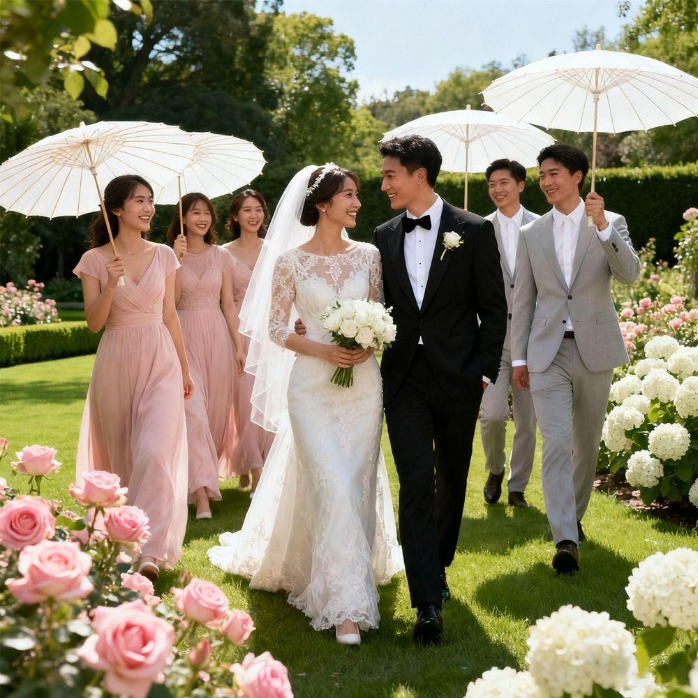 22/28/40/52cm Oil Paper Umbrella White Color Vintage Style Paper Umbrella Original Handmade Creative Design Handmade Umbrella