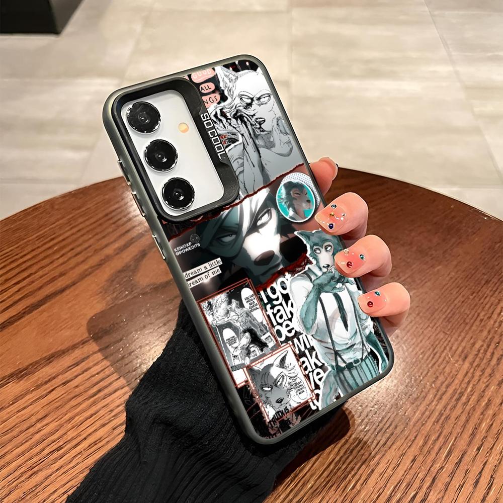 Anime Beastars Phone Case For Samsung Galaxy S24 S23 S22 S21 S20 Note20 Ultra Plus Fe colored silver Cover