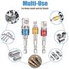 1/4 3/8 1/2 Bit Socket Adapter Set Drill Bit Extension Screwdriver Holder Socket Wrench Tool High Speed Drilling Bits Nut Driver