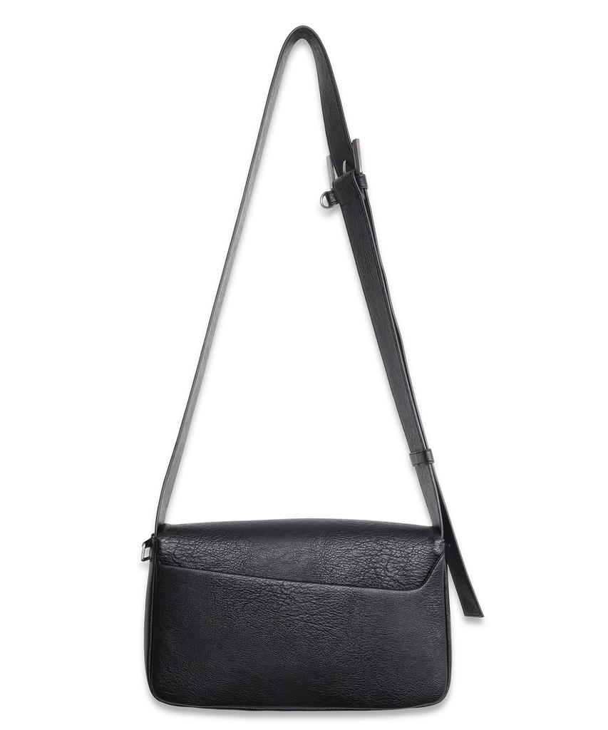 Doffjason Leather Comfort Mailbag Black