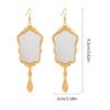 Exquisite Mirror Earrings Reflective Mirror Pendant Stud Earring for Women Girl
