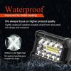 4" 60W Projecteur LED Lampe de travail Barre LED Phare 10800LM, Etanche IP67, Feux Antibrouillard pour Voiture Hors Diurne Lumière