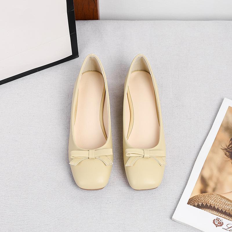 Women's Dress Shoes Wedding Square Toe Low Heel Pumps Shoes Slip On Chunky Block Heels for Women Comfortable Dress Shoes for Office Work Business