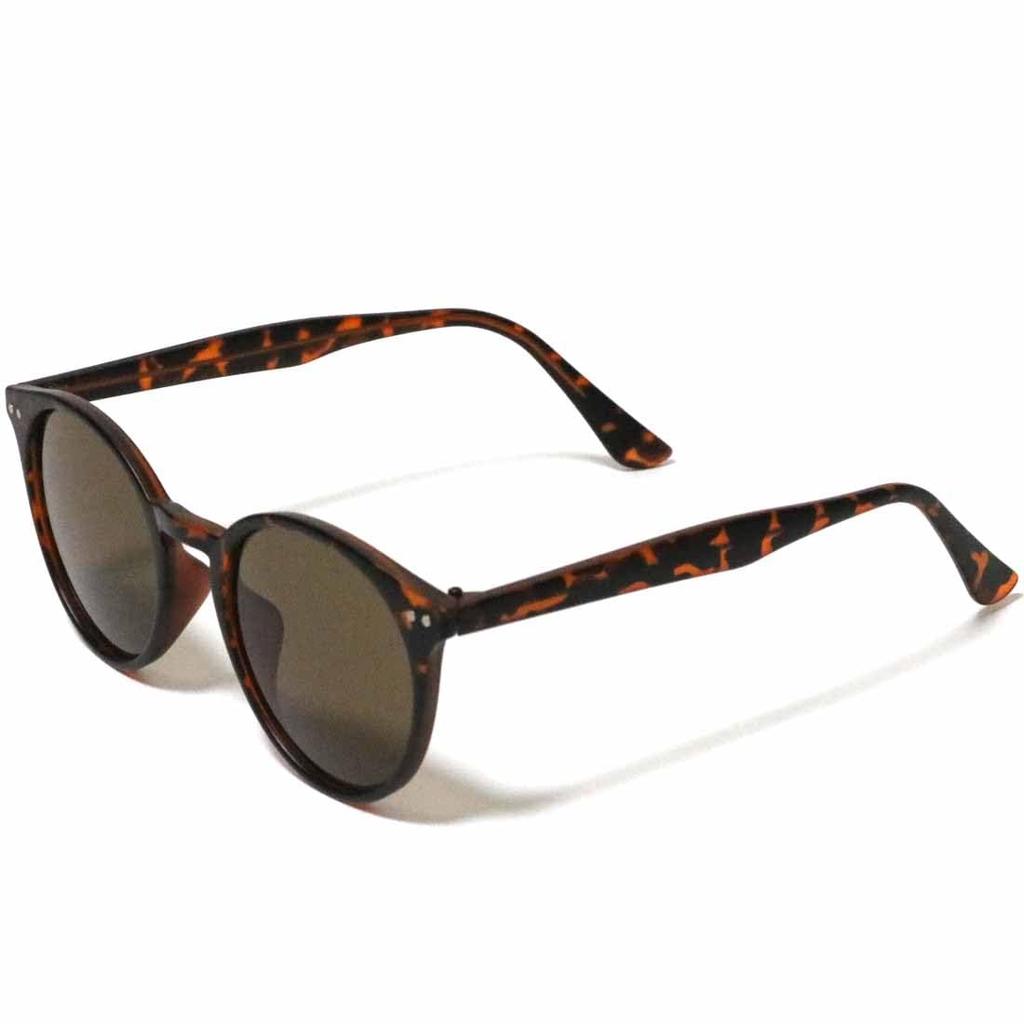 [FashionBerry] Matte Demi X Brown Sunglasses, Non-Prescription Glasses, Fashion Glasses, Tinted Glasses, Stylish Eyeglasses, Men's & Women's, Round,