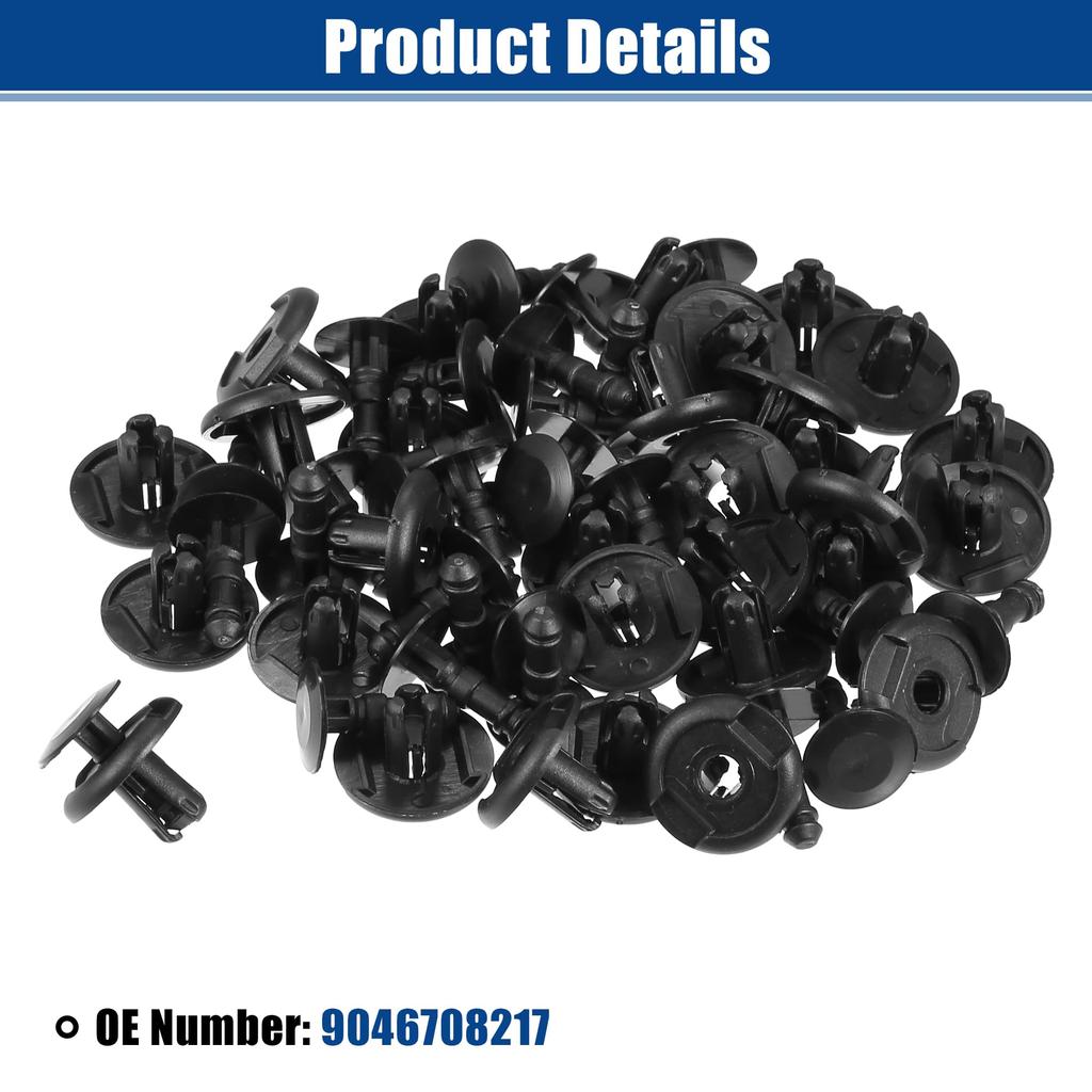 ACROPIX Toyota 4Runner 2003-2009 Car Radiator Cover Retainer Clip Push Type Rivets - 30 Pack