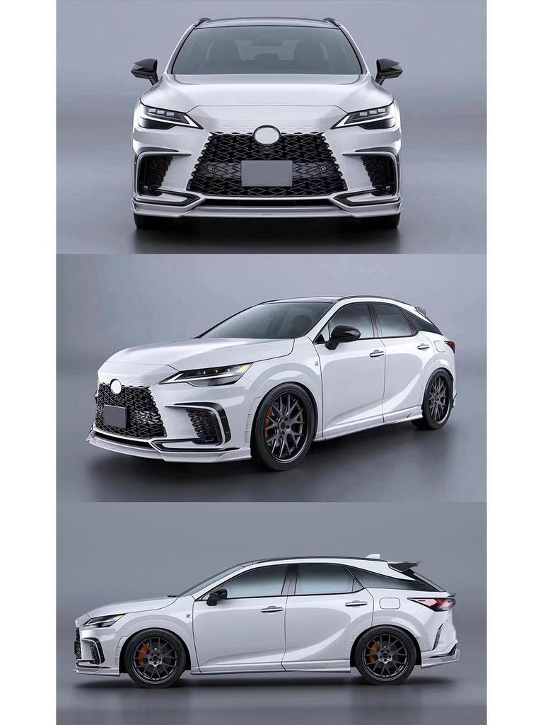Lexus RX350/500 Carbon Fiber Body Kit (Front Lip, Fender Flares, Rear Lip, Side Skirts, Tail Top Spoiler, 2023-2025)
