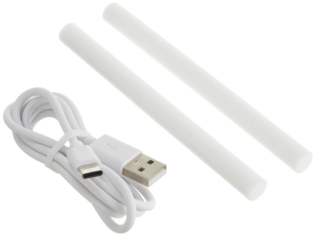 Green House Large Capacity Portable Humidifier Rechargeable Ultrasonic Type Smoky White GH-PHLA-WH