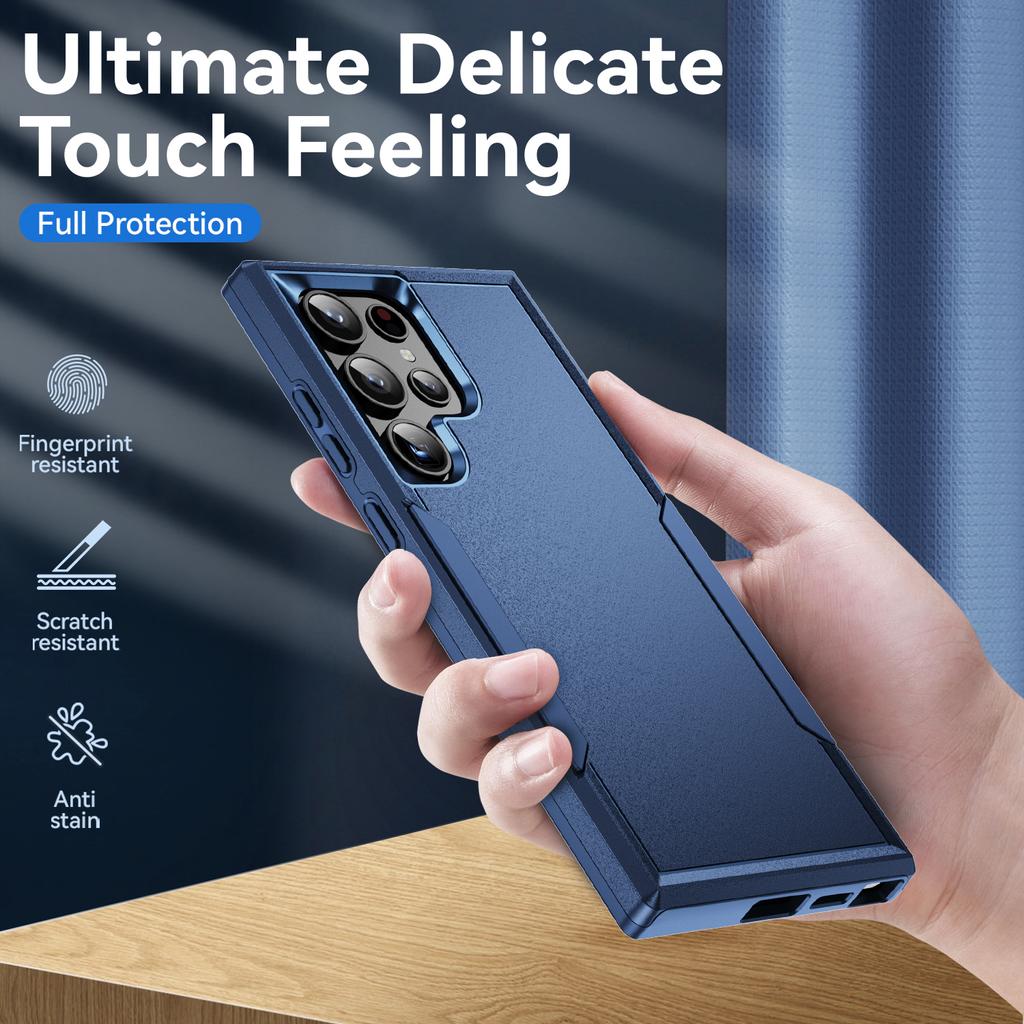 PC Silicone 2 In 1 Hard Cover Case for Samsung Galaxy S24 Ultra S23 FE S22 S21 S20 Plus S 23 24 22 Mobile Phone Accessories Bag