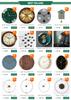 3D Small Wall Clock Retro Gold Table Clocks Wall Home Decor Shabby Chic Accessories Metal Transparent Movement Reloj Gift FZ993