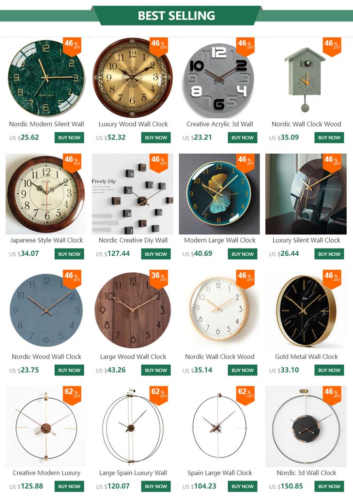 3D Small Wall Clock Retro Gold Table Clocks Wall Home Decor Shabby Chic Accessories Metal Transparent Movement Reloj Gift FZ993