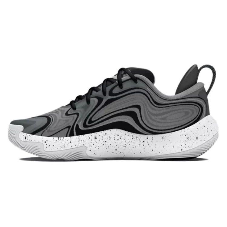 Under Armour Spawn 6 Mod Grey Black Unisex Sneakers 3027263-102