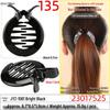 Black 7.5cm Korean Lazy Duck Hair Clip for Thick Hair - Stylish One-Sided Design