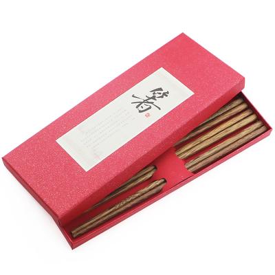 Bacchette riutilizzabili in legno naturale fatte a mano da 5 paia Bacchette antiscottatura per cibo sushi Bacchette in legno multicolori Stoviglie per hotel