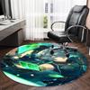 1pc Genshin Impact Alhaitham1 Print Round Carpet Chair Round Carpet Suitable for Bedroom Living Room Home Decorative Carpet