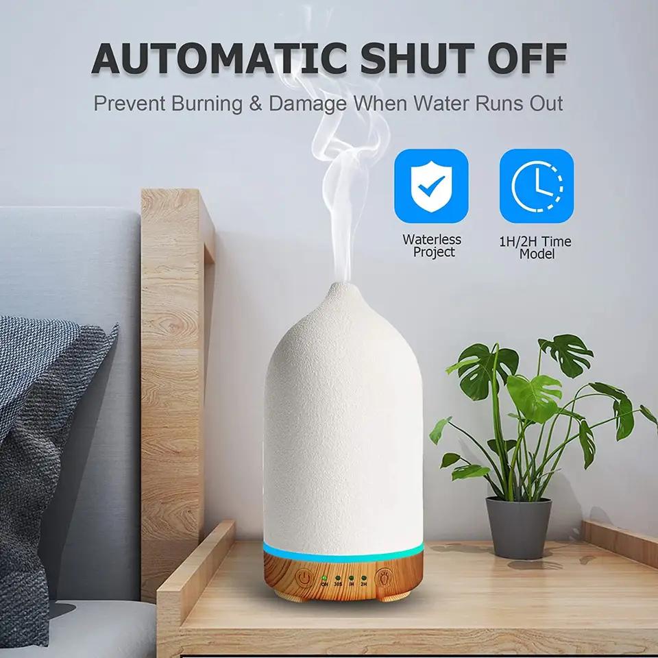 Xiaomi Ceramic Air Humidifier Aroma Diffuser Aromatherapy Cool Mist Ultrasonic Essential Oil Diffuser With 7 LED Humidifier