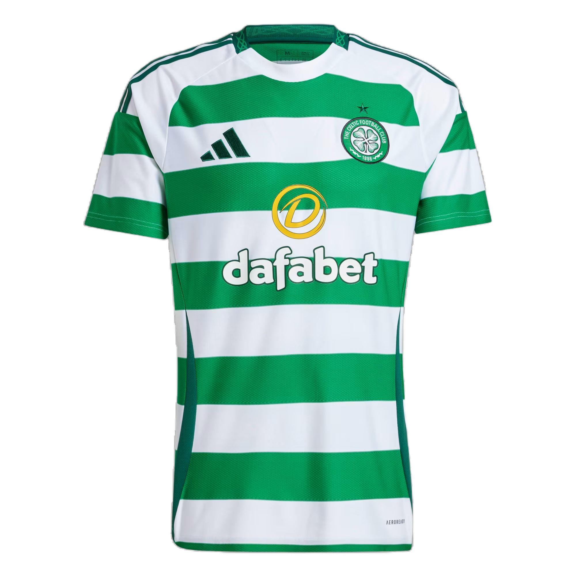 

Adidas Футбольна сорочка Celtic FC 24/25, домашня, зручна, модна, з круглим вирізом, смугаста футбольна сорочка з літерним принтом і коротким рукавом, чоловічі топи, зелені IX7863 L